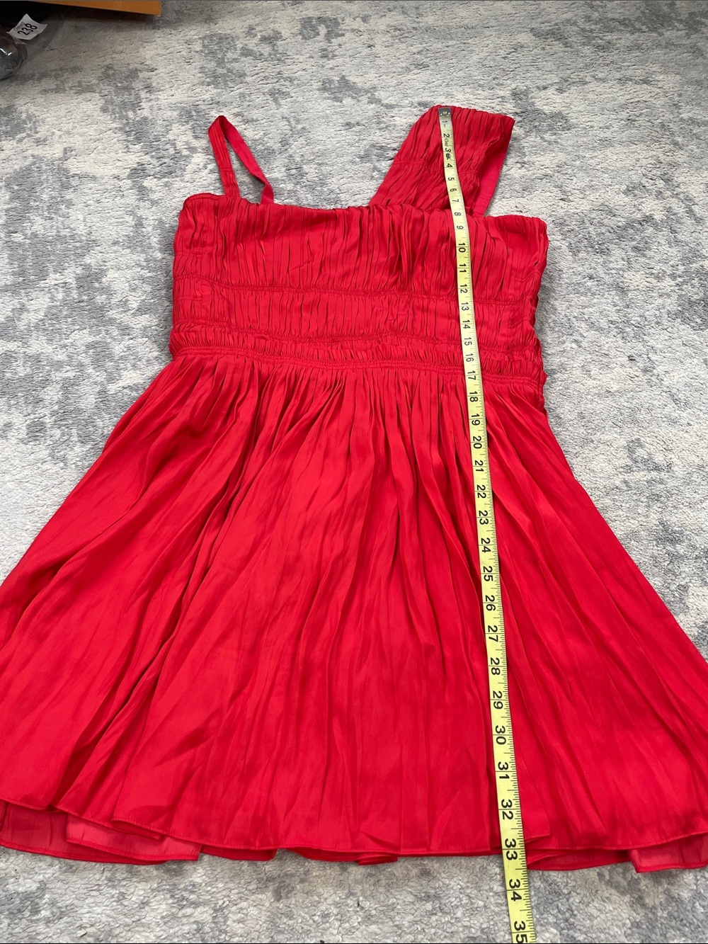 NWT Zadig & Voltaire Roselie Satin Asymmetric Mini Dress Red Sz L - Picture 12 of 14